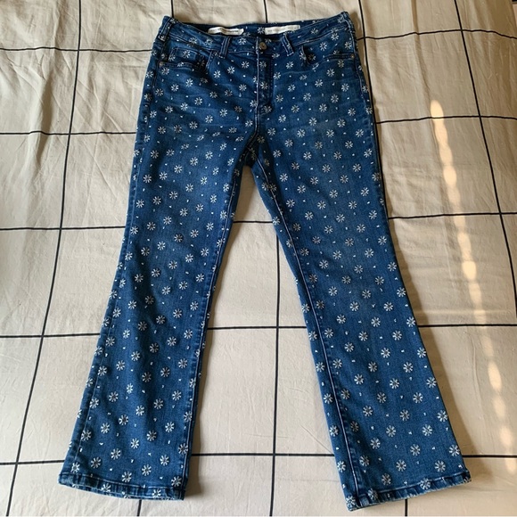 Anthropologie Denim - Pilcro by Anthropologie High Rise Bootcut Embroidered Jeans 31